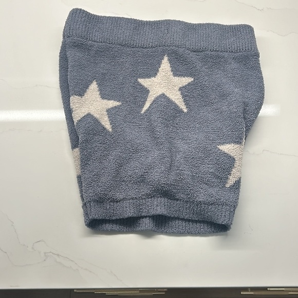 Unbranded Soft Powder Blue with White Stars Womens size Medium Elastic waist - Picture 3 of 6